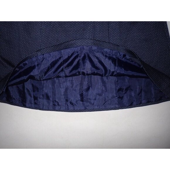 Coldwater Creek Ponte‎ Chevron A line Skirt Women 5 gray New Classic Career - Picture 5 of 6